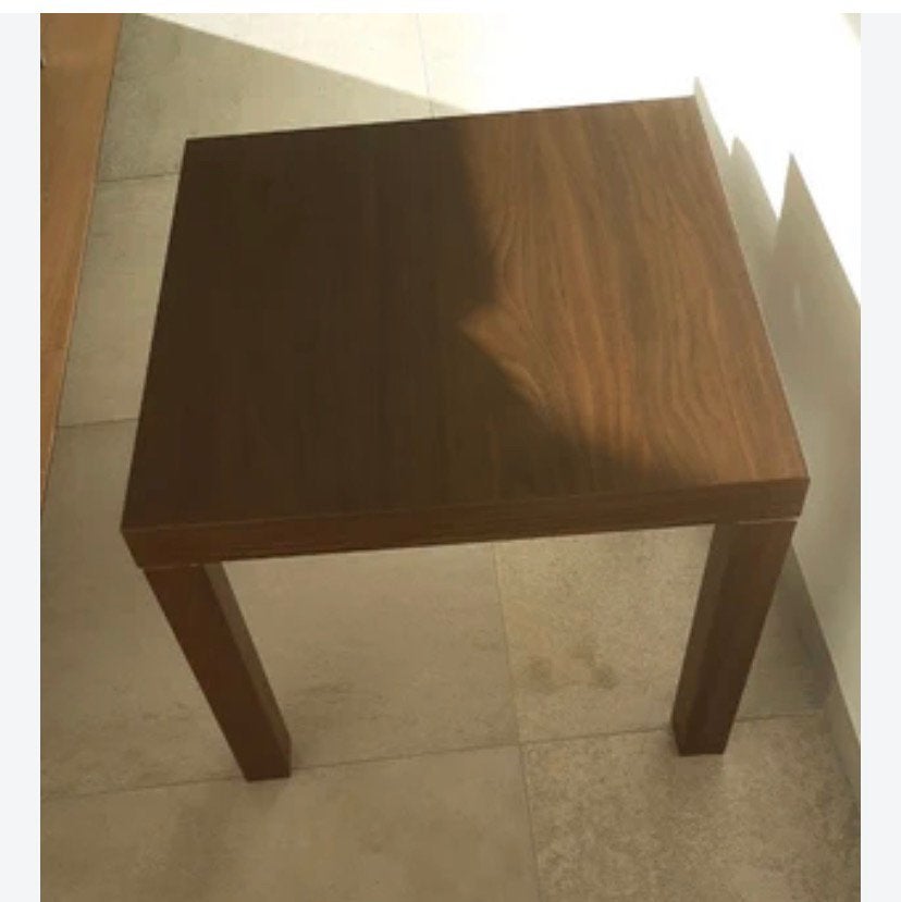 Ikea 2x bijzettafel Lack bruin 55x55cm, Huis en Inrichting, Tafels | Bijzettafels, Japandi, romantisch, Vierkant, 55 tot 75 cm