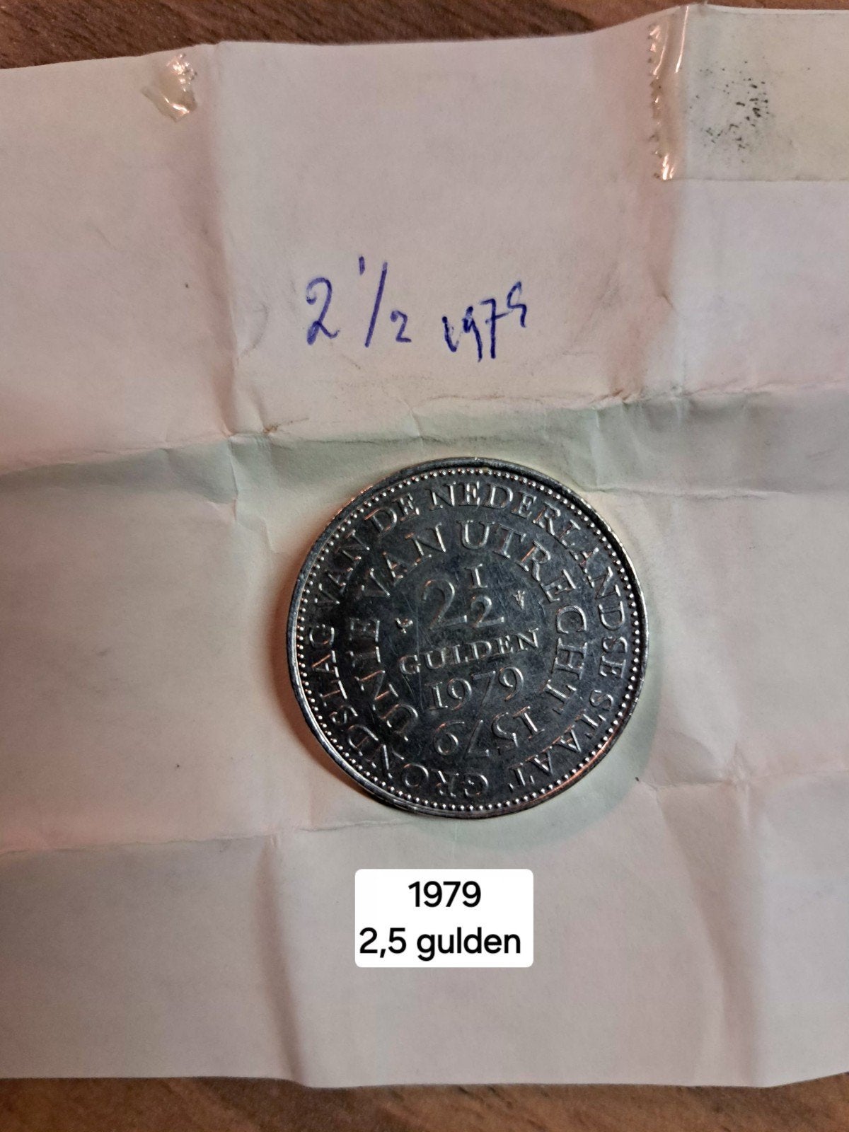 2,5 Gulden Koningin Juliana 1979, Postzegels en Munten, Koningin Juliana, Zilver, Ophalen of Verzenden, Losse munt