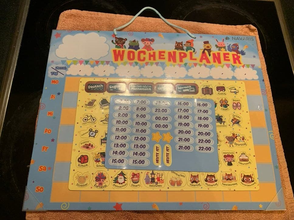Navaris Magnetische Weekplanner voor Kinderen (Duitstalig), Ophalen of Verzenden, Nieuw