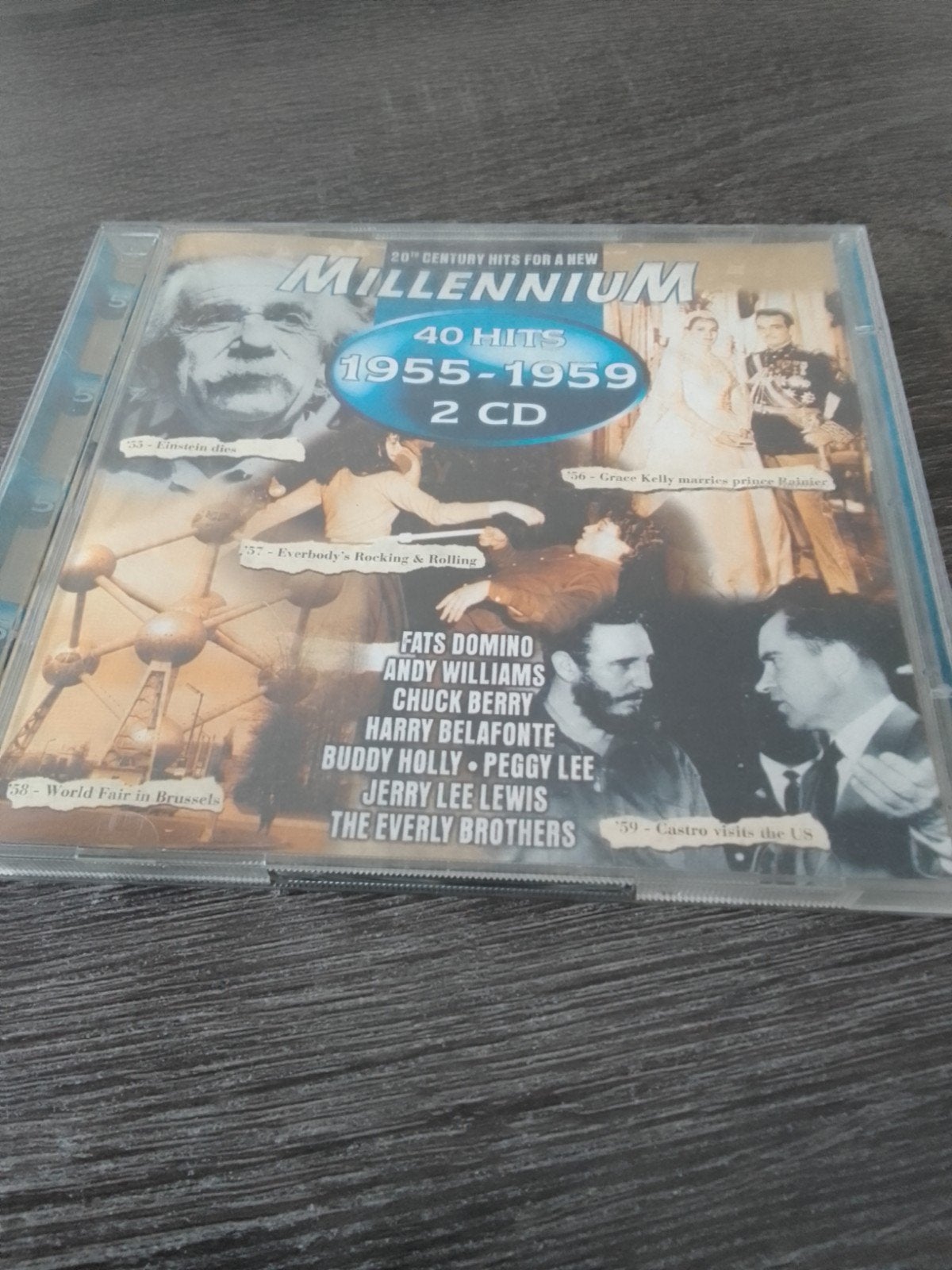 Millennium 40 Hits 1955-1959 - Dubbel CD, Ophalen, Gebruikt