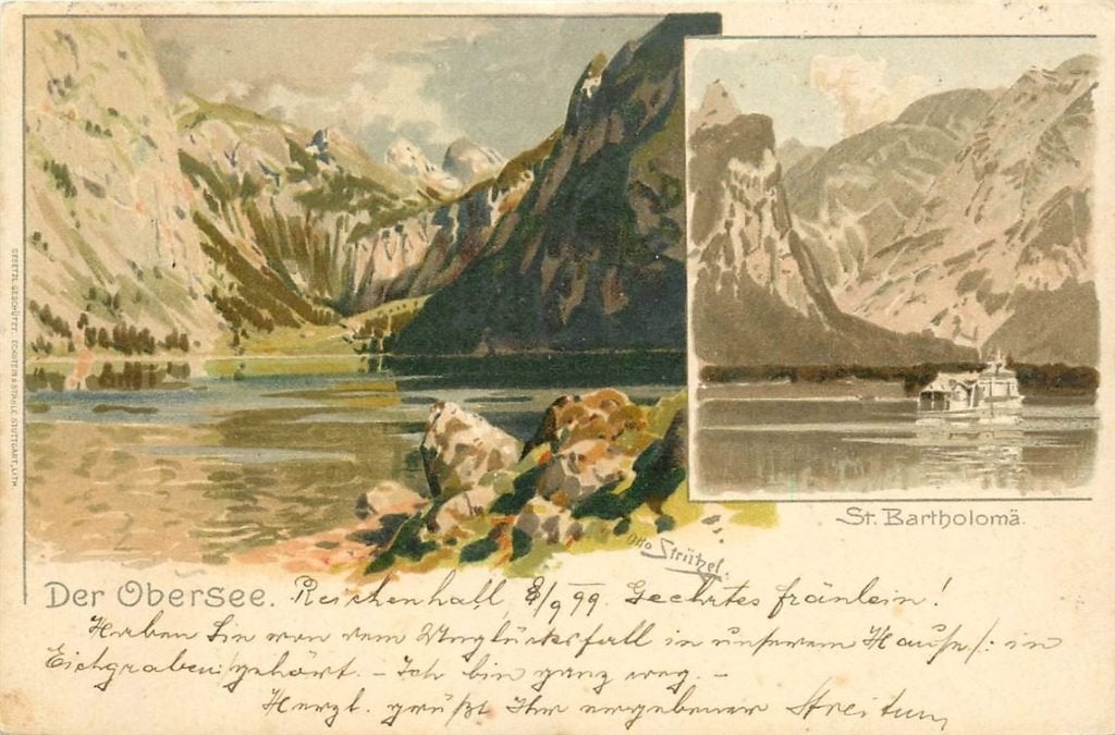 379-163-005 Berchtesgaden Der Obersee, Verzenden, Voor 1920, Duitsland