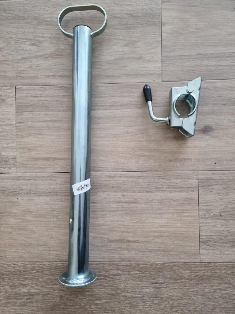 Stalen steunpoot met klem voor aanhanger (nooit gebruikt), Ophalen of Verzenden, Nieuw
