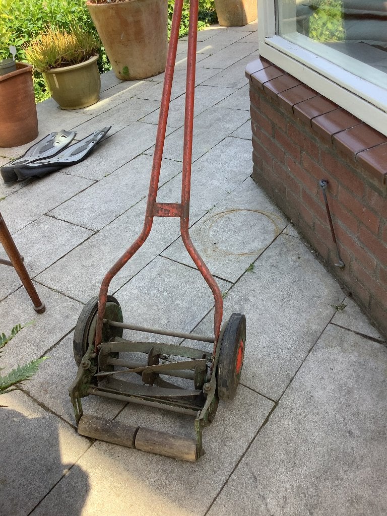 maaimachine, Tuin en Terras, Grasmaaiers, Ophalen, Gebruikt, 30 t/m 39 cm, Handgrasmaaier