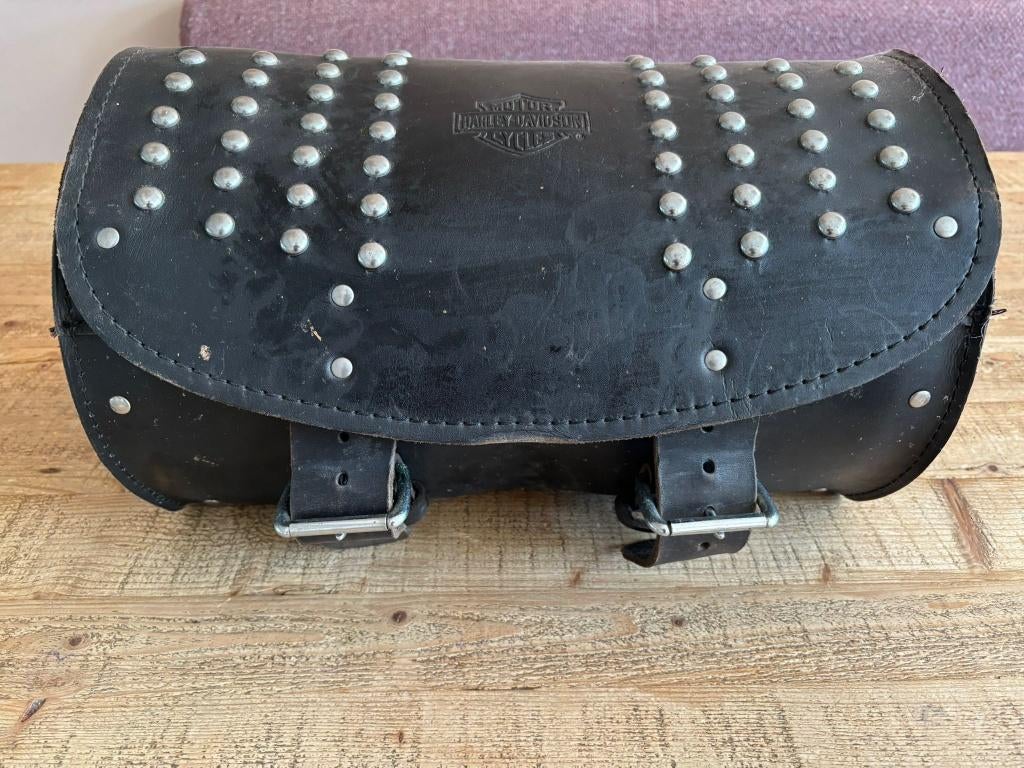 Originele Harley Davidson Heritage lederen Tour Tas, Motoren, Ophalen of Verzenden, Gebruikt