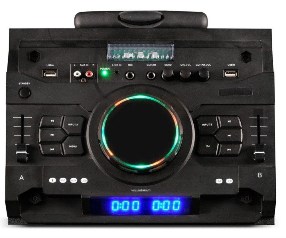Wonky Monkey DJ Party Tower - Bluetooth Speaker met LED, Party speaker, Zo goed als nieuw, 60 tot 120 watt, Bluetooth