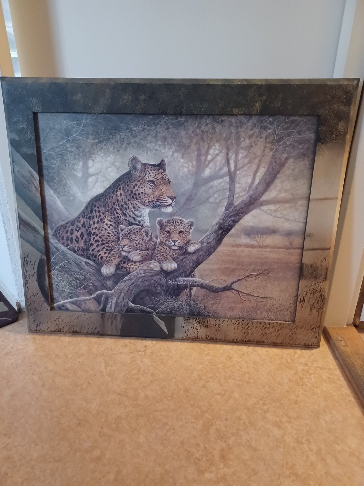 Schilderij Panter, Ophalen, Realistisch, Overige ondergronden, Dieren
