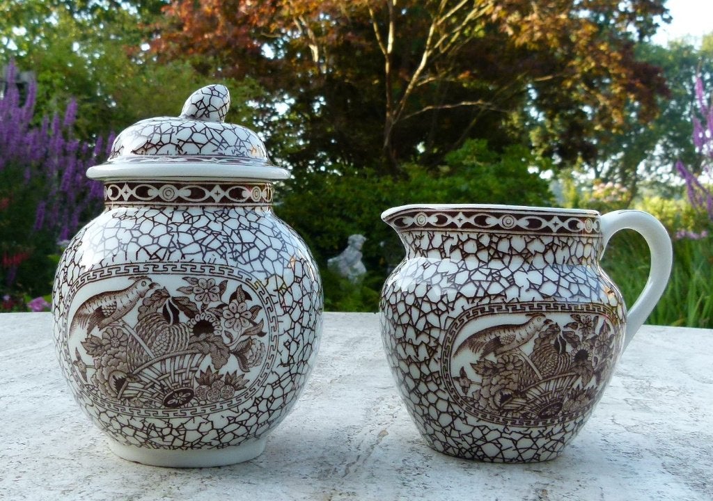 Real English Ironstone Roomstel Adams  1970 Chinese Bird, Overige merken, Overige typen, Nieuw, Ophalen of Verzenden