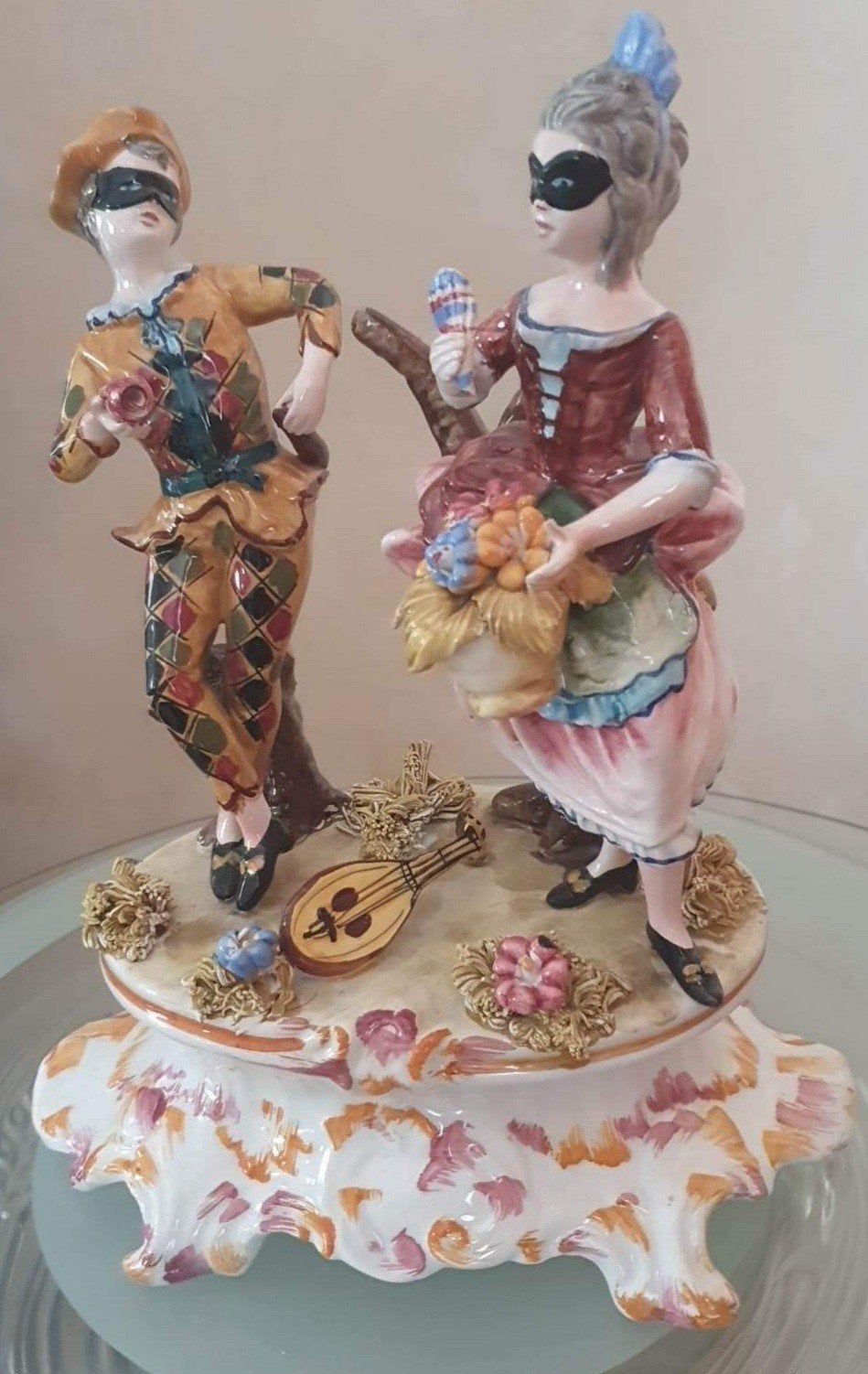 Zeldzame prachtige Handbeschilderde beeld, Antiek en Kunst, Ophalen of Verzenden