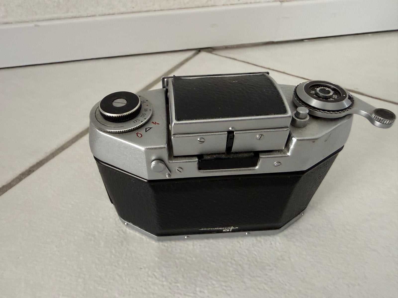 Vintage Exakta Exa Ia Spiegelreflexcamera met Meyer-Optik le, Audio, Tv en Foto, Fotocamera's Analoog, Gebruikt, Spiegelreflex
