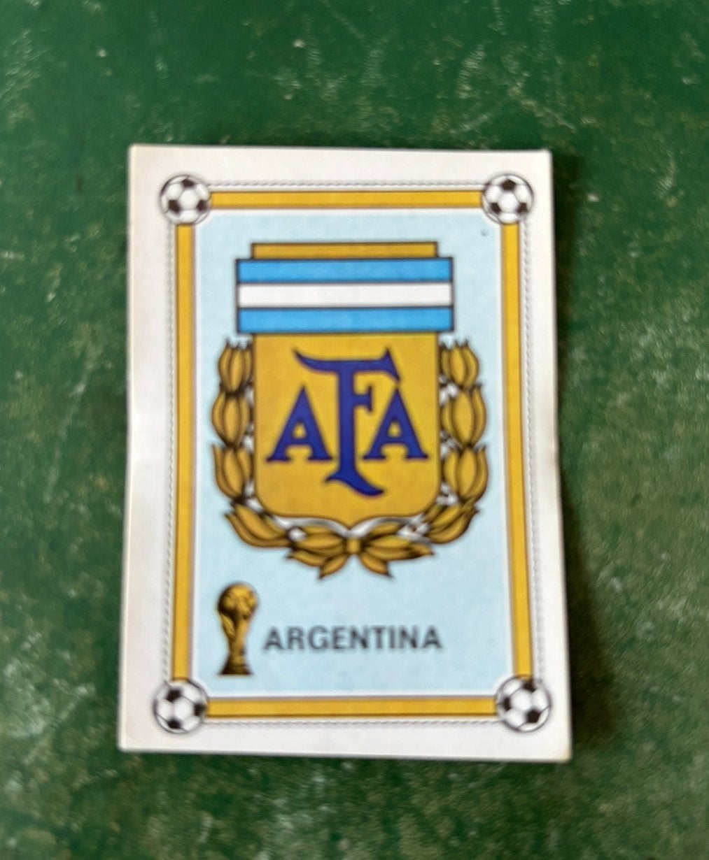 Panini plaatje embleem Argentinie WK 1978, Ophalen of Verzenden