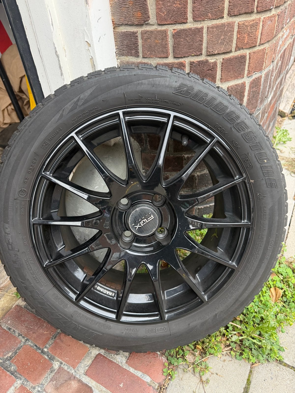 Fox velgen met winterbanden Fiat 500 4x, Banden en Velgen, 17 inch, Personenwagen, Gebruikt