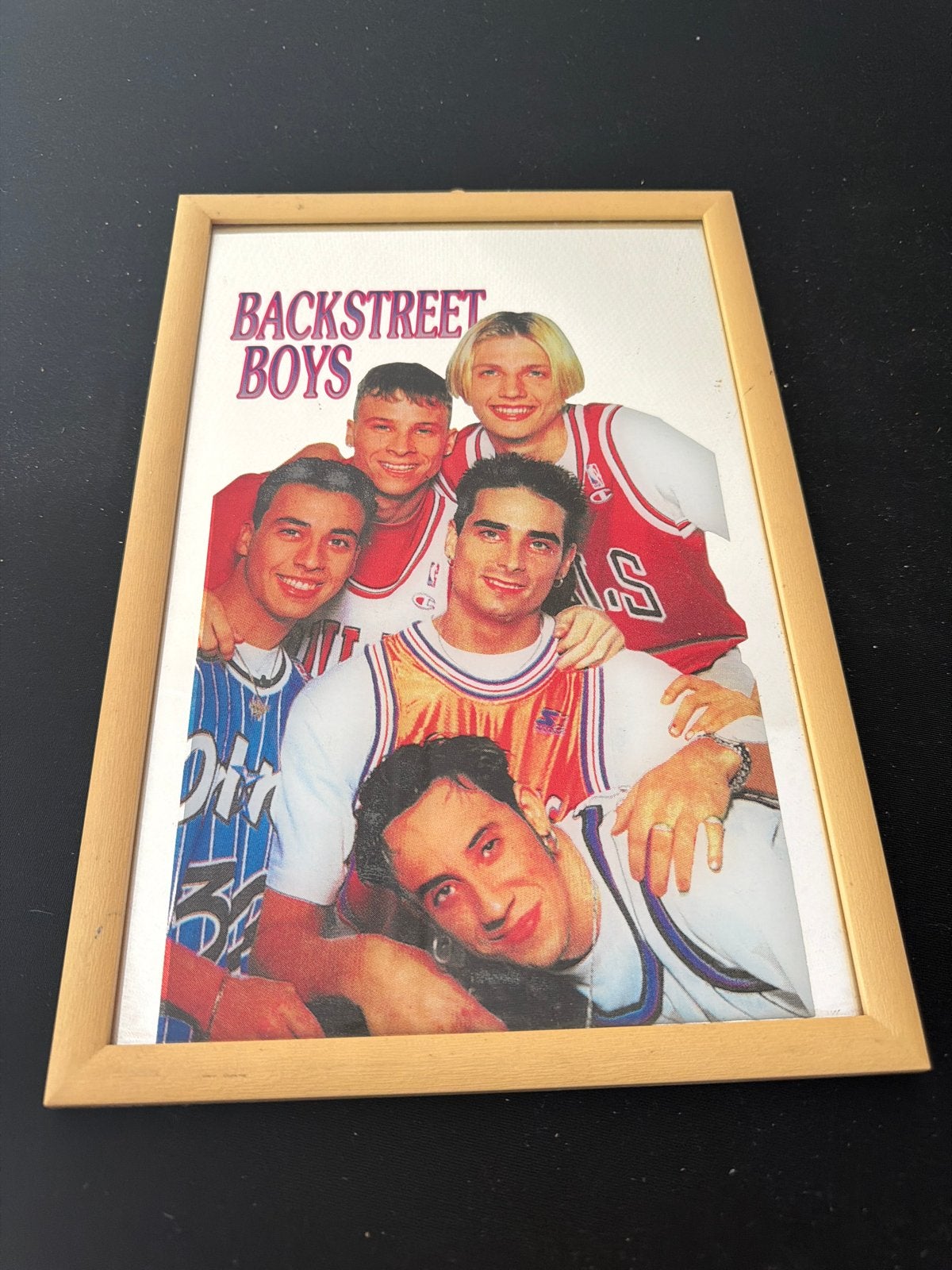 Backstreet Boys ingelijste foto/poster, Ophalen, Minder dan 50 cm, Gebruikt, Foto of Poster