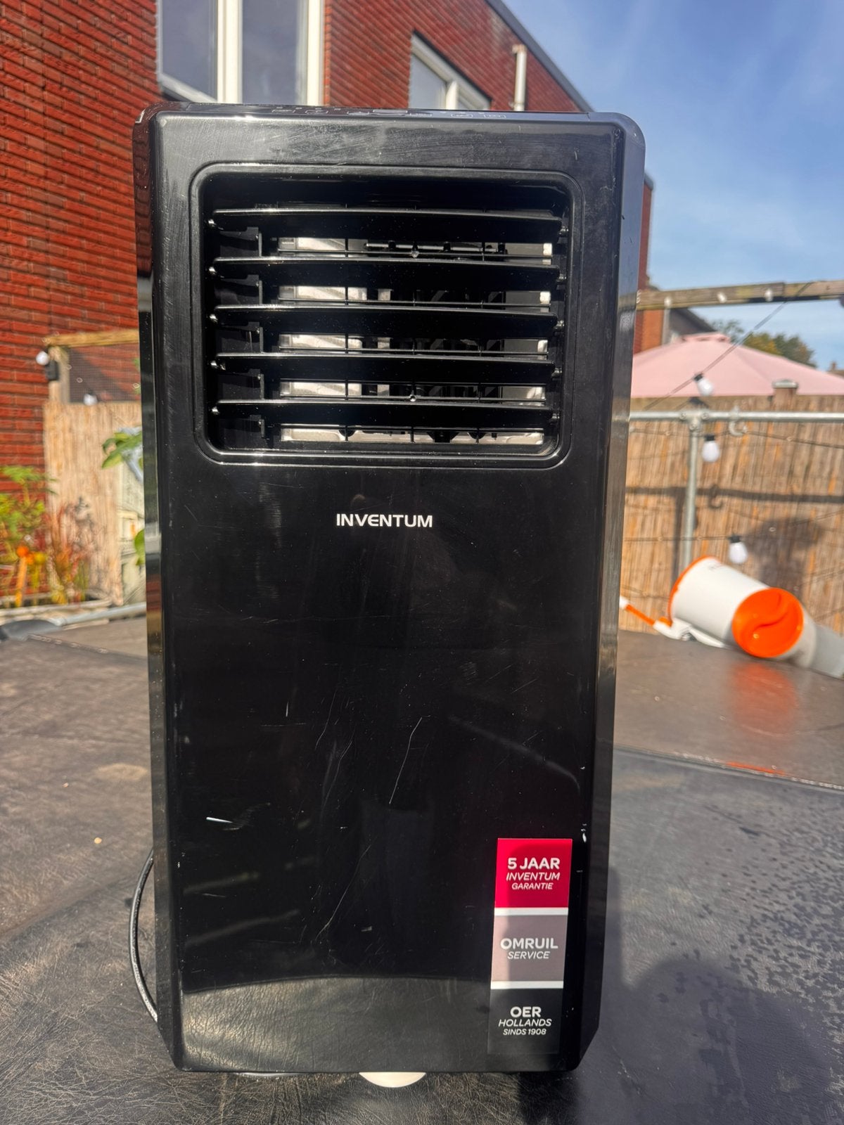 Inventum AC901B mobiele airco 9000 BTU + afvoerslang, Ophalen, Ventileren, 3 snelheden of meer, Zo goed als nieuw