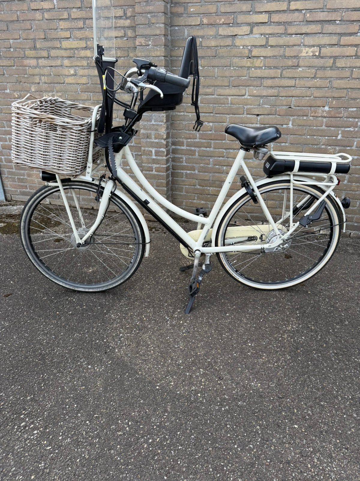 Mooie elektrische transportfiets – ideaal met kinderen!, Windscherm, Zo goed als nieuw, 1 zitje, Ophalen