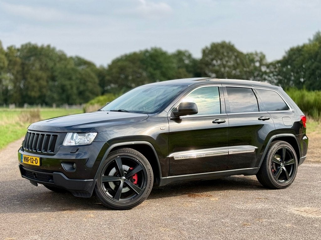 Jeep Grand Cherokee 3.0 CRD Overland 4x4 Luchtvering Marge, Euro 5, Gebruikt, Zwart, Leder