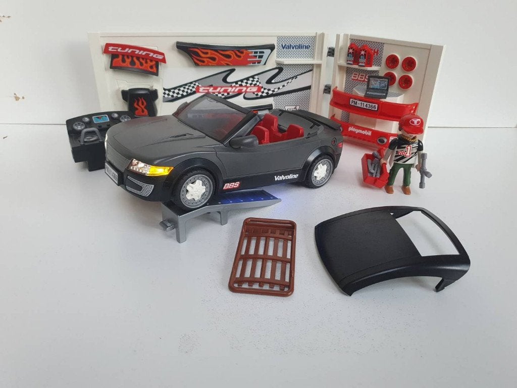 Playmobil 4366 Tuning Sportauto Met Licht én Geluid., Ophalen, Zo goed als nieuw, Complete set, Voertuig