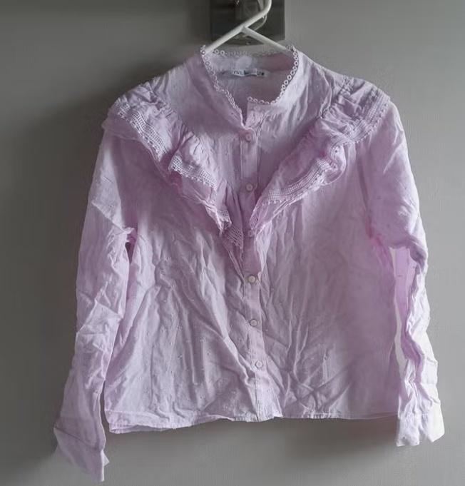 ZARA luchtige retro blouse oud roze, Kleding | Dames, Blouses en Tunieken, Maat 38/40 (M), Zara, Ophalen of Verzenden, Zo goed als nieuw