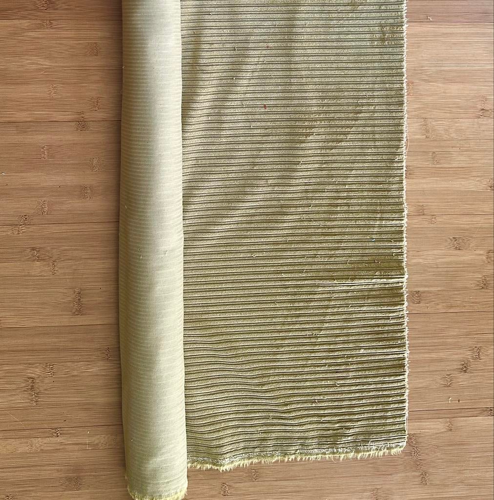 Ribstof Fancy Cord - Lichtgroen/Geel - Nieuw, Hobby en Vrije tijd, Stoffen en Lappen, Ophalen of Verzenden, Ribstof, 30 tot 120 cm