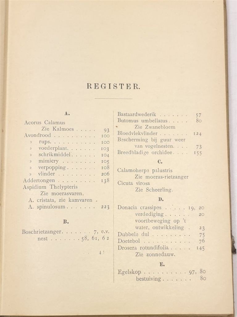 Door Rietland — Heimans & Thijsse, Antiek Natuurboek 1914, Ophalen of Verzenden