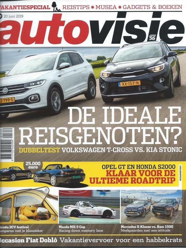 Autovisie 13 2019 : Honda S2000 - Opel GT Speedster - Dodge, Ophalen of Verzenden, Gelezen, Algemeen