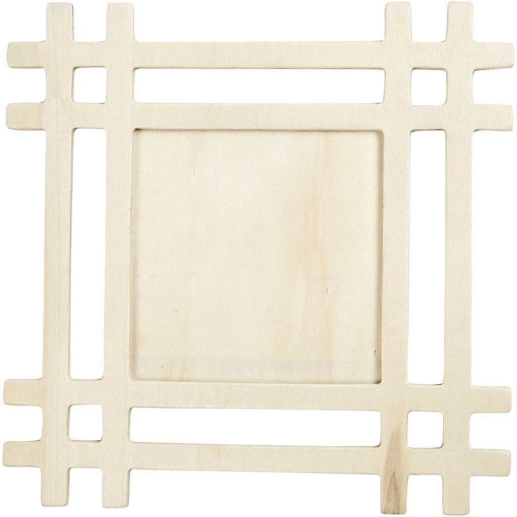 Plywood triplex lijst 17,3 x 17,3 cm binnenmaat 8,7 x 8,7 cm, ., Overige thema's, Nieuw, .