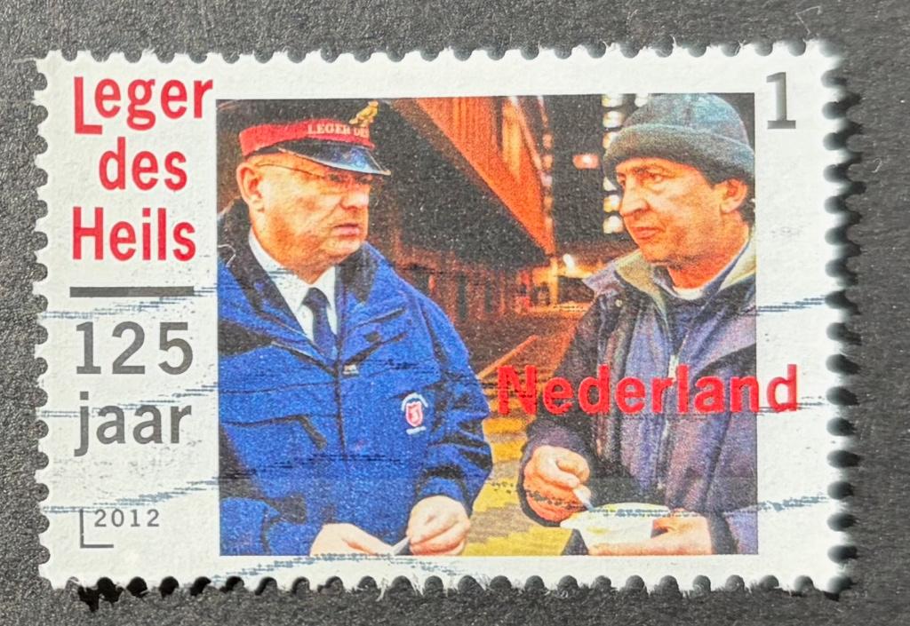 Postzegel Nederland 125 jaar Leger des Heils, Postzegels en Munten, Ophalen of Verzenden, Na 1940, Gestempeld