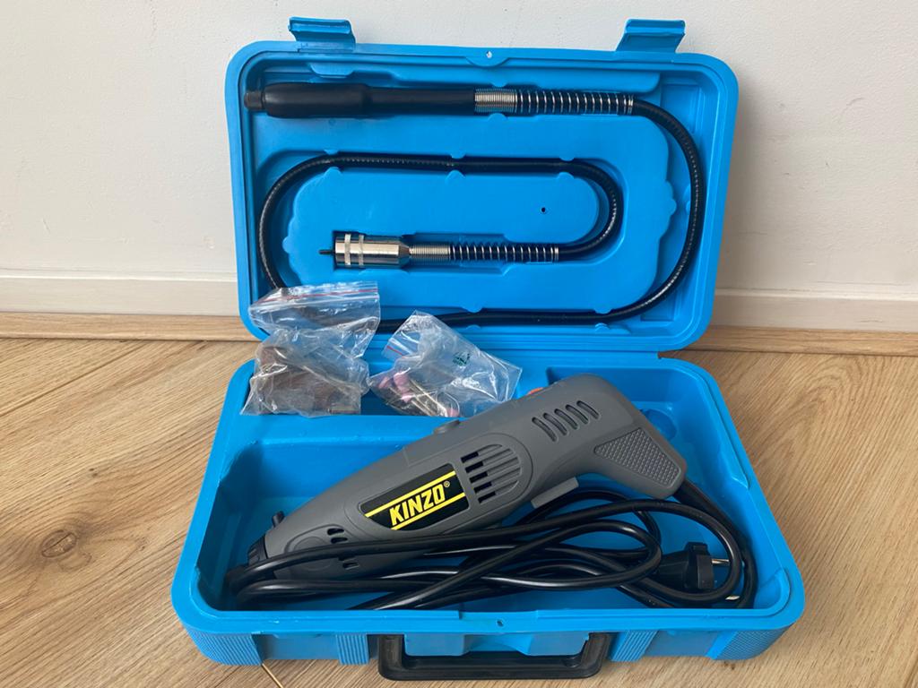 Kinzo Multitool met flexibele as en accessoires, Ophalen of Verzenden, Zo goed als nieuw