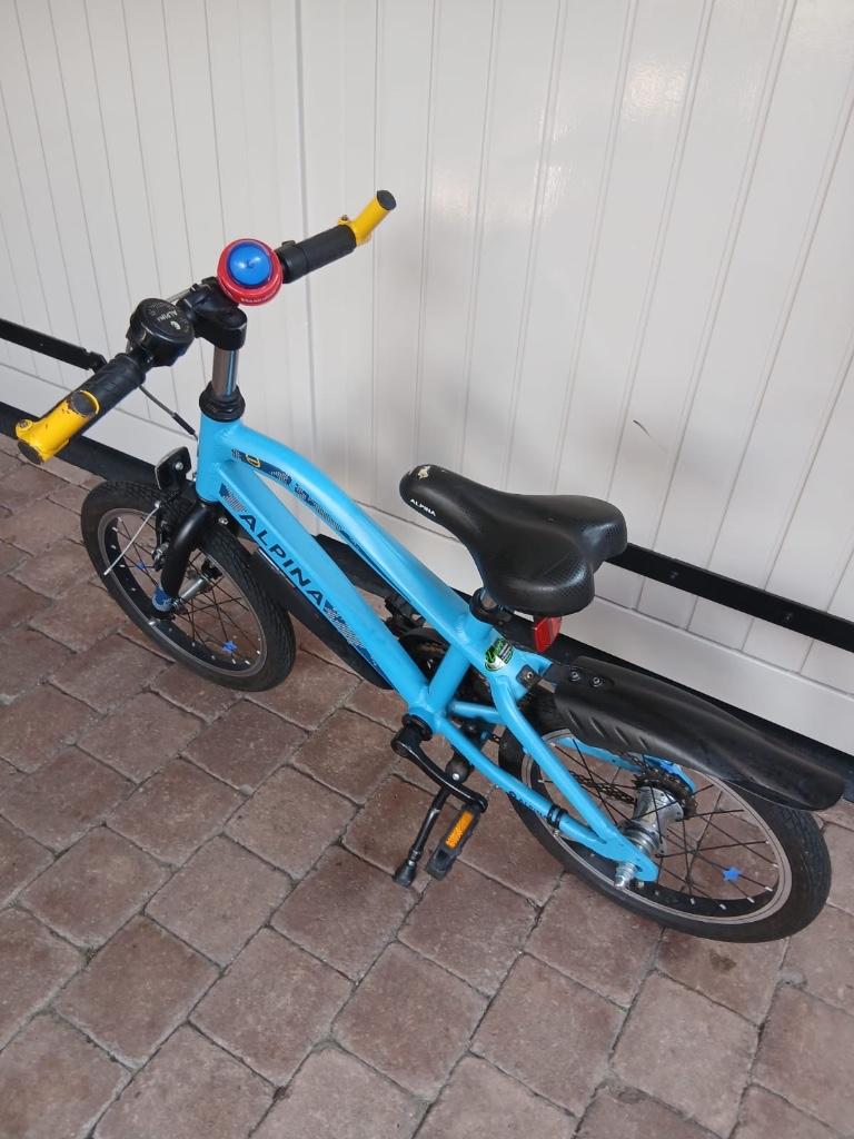 Jongensfiets Alpina 16 inch, Fietsen en Brommers, Fietsen | Jongens, Ophalen, Gebruikt, Alpina, Handrem