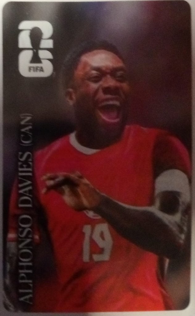 Panini FIFA World Cup 2026 Coca Cola Sticker Alphonso Davies, Buitenlandse clubs, Nieuw, Ophalen of Verzenden, Via Emilio Po 380 Modena 41126 IT