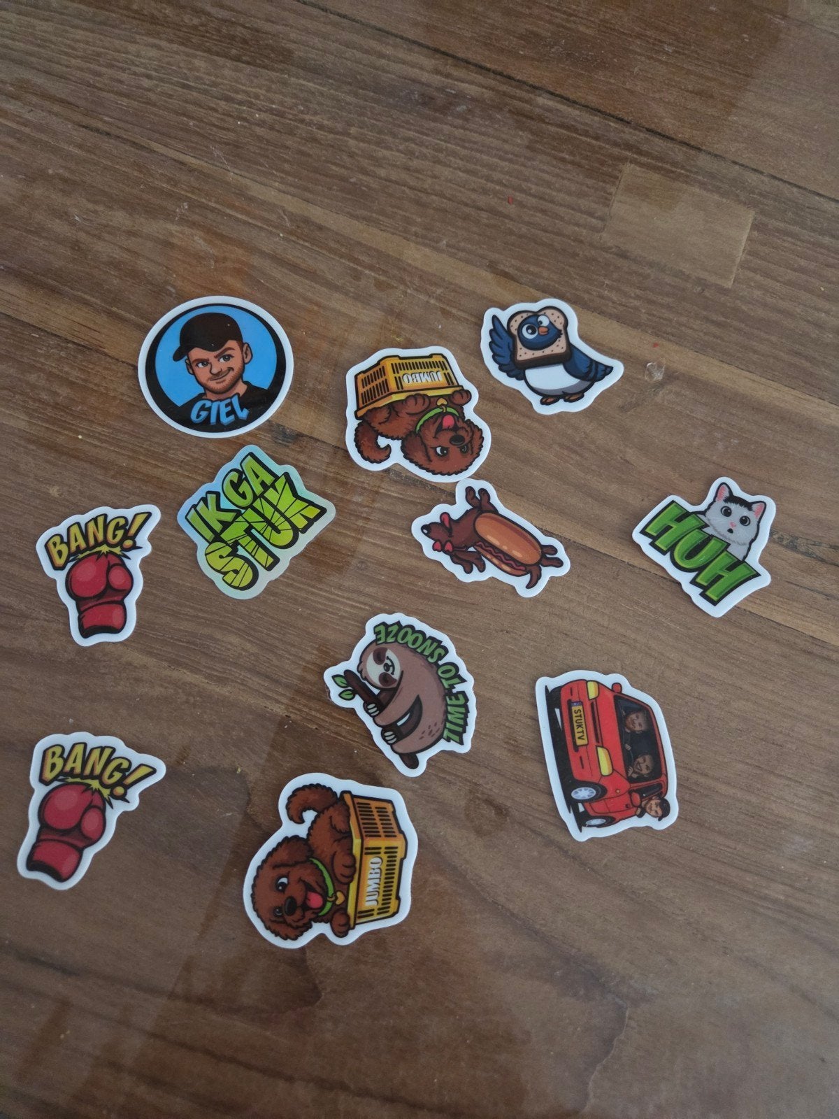 Diverse stickercollectie: Giel, Jumbo, StukTV en meer, Ophalen of Verzenden, Zo goed als nieuw, Overige typen