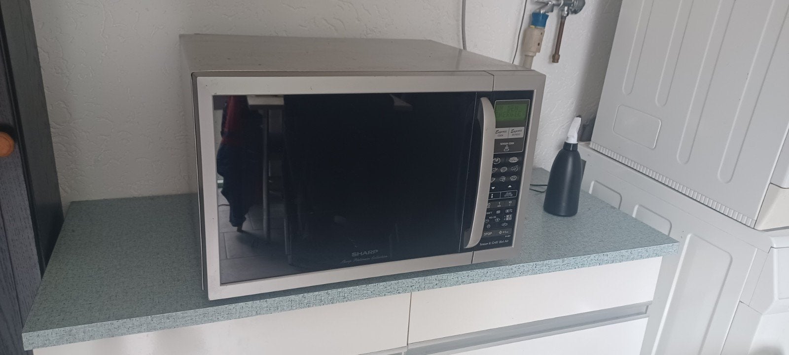 Sharp Grill en Hete Lucht oven, Ophalen, Gebruikt, Hete lucht, 45 tot 60 cm