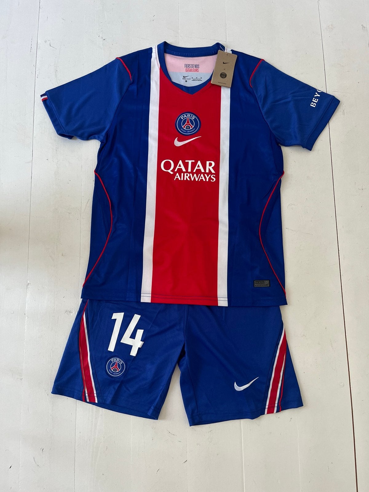 PSG Voetbaltenue D. Doué 26/27 #14 - M, Verzenden, Nieuw, Blauw, Voetbal
