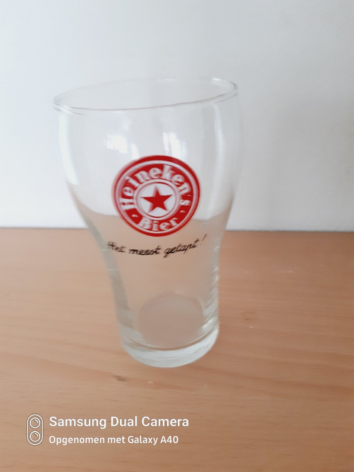 Mooie Heineken.s bier tulpglas, Ophalen of Verzenden, Zo goed als nieuw, Glas of Glazen, Heineken