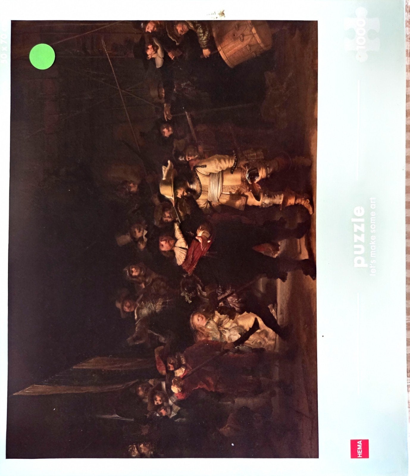 Een mooie afbeelding van de NACHTWACHT in 1000 stukjes, Ophalen of Verzenden, 500 t/m 1500 stukjes, Zo goed als nieuw, Legpuzzel