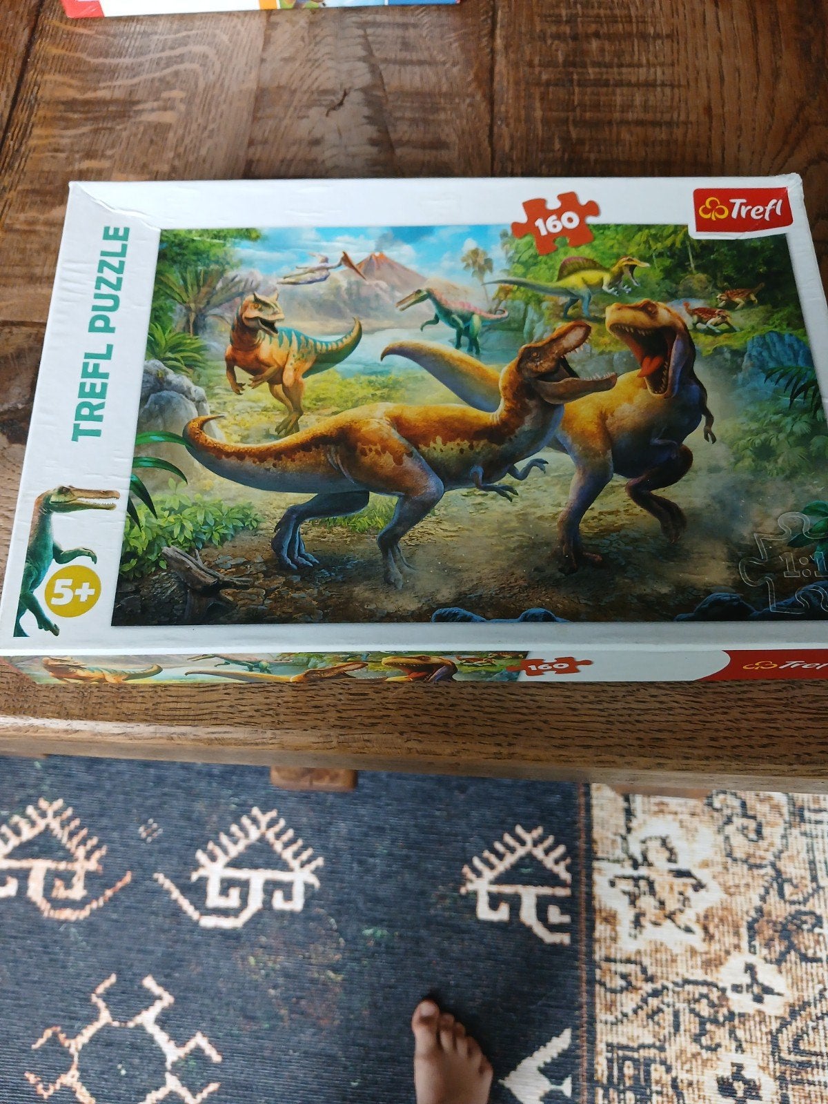 leuke puzzel van dinosaurussen, Ophalen of Verzenden, Meer dan 50 stukjes, Zo goed als nieuw, 4 tot 6 jaar