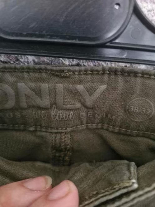 Donkergroene broek Maat 38-32 h3, Kleding | Dames, Maat 38/40 (M), Only, Onbekend, Ophalen of Verzenden
