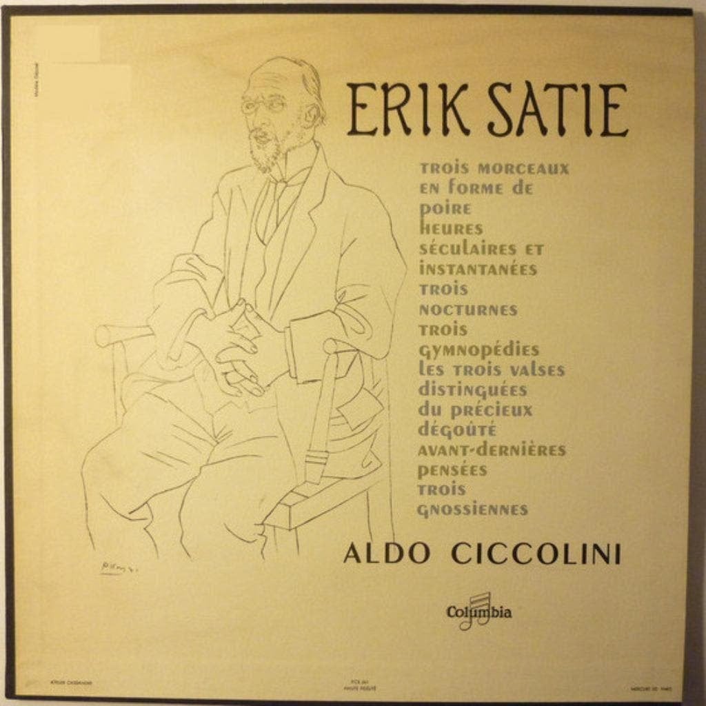 Erik Satie - Aldo Ciccolini, Kamermuziek, Ophalen of Verzenden, Zo goed als nieuw, 12 inch