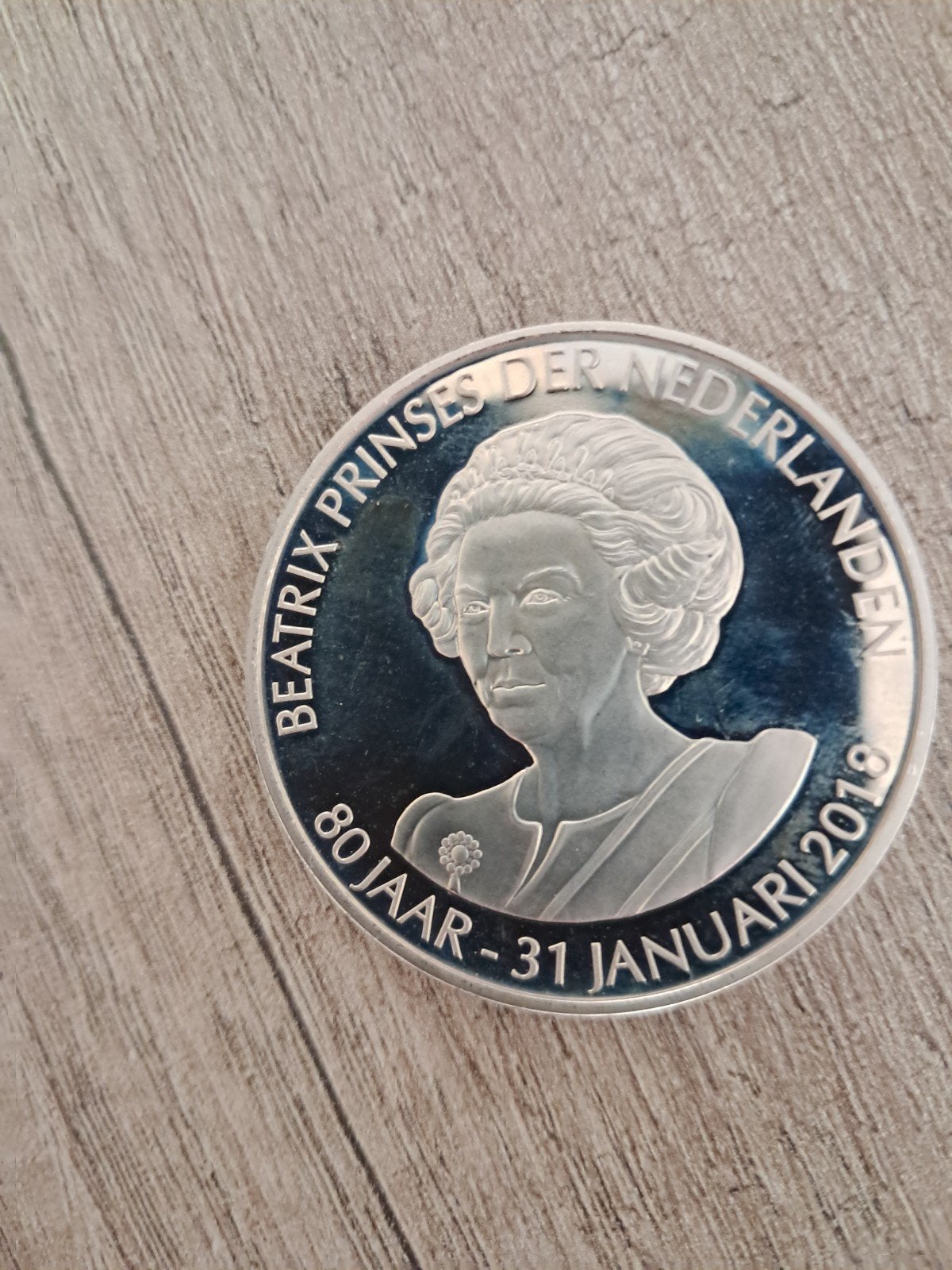 Herdenkingsmunt Beatrix, Postzegels en Munten, Munten | Nederland, Ophalen of Verzenden, Koningin Beatrix, Euro's