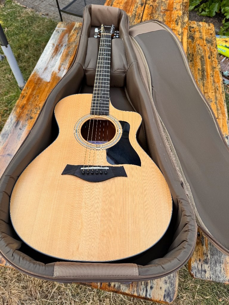 Gitaar Taylor 112CE-S met gigbag, Ophalen, Zo goed als nieuw, Western- of Steelstringgitaar, Met koffer