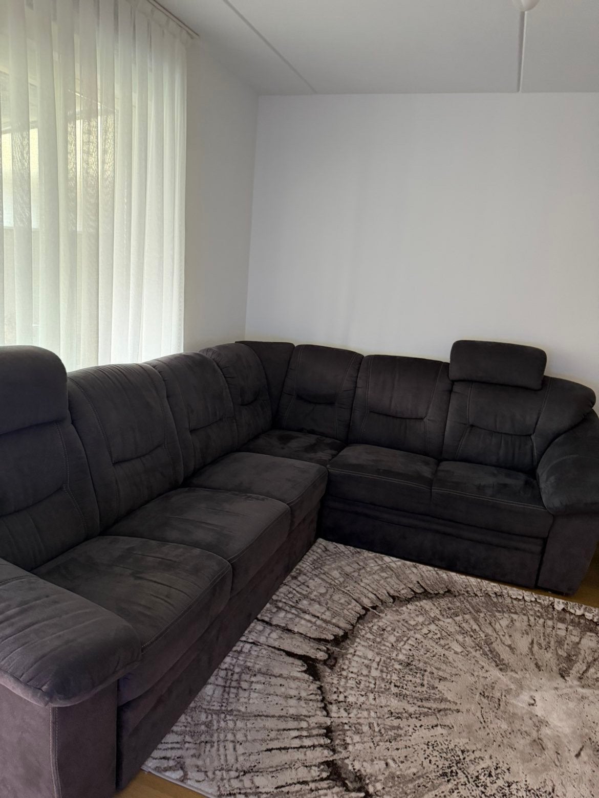 Bank, Huis en Inrichting, Banken | Complete zithoeken, Ophalen, Gebruikt, Stof, Modern