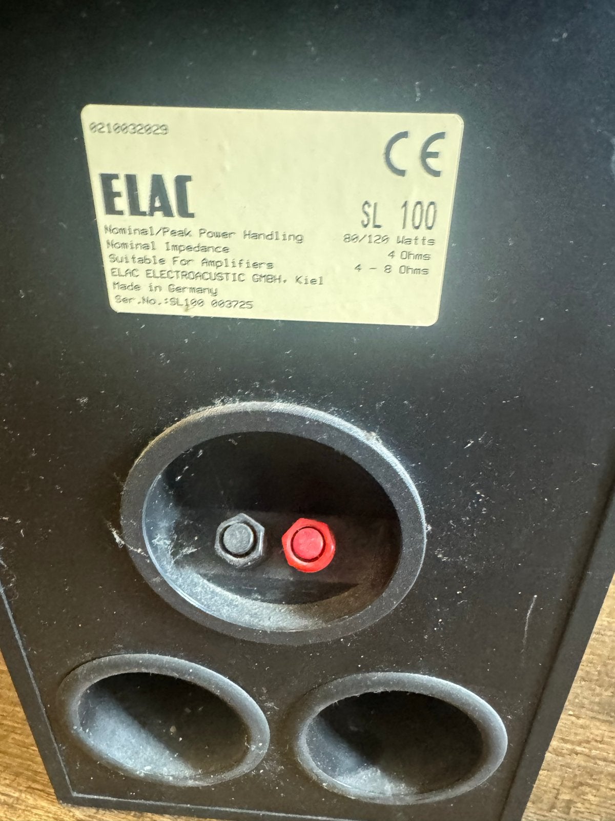 ELAC SL 100 Vloerstaande Luidsprekers - Set van 2, Ophalen of Verzenden, Gebruikt, 60 tot 120 watt, Vloerstaande luidspreker