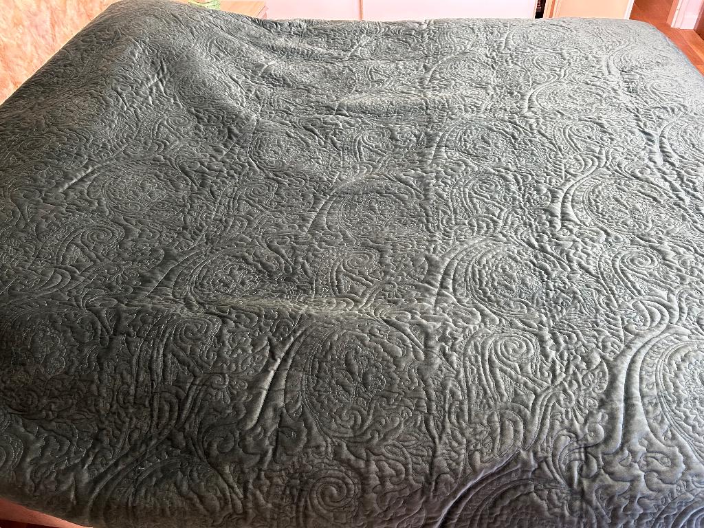 Sprei Roeby van Essenza 270x265 groen, Ophalen, Overige maten, Overige typen, Zo goed als nieuw