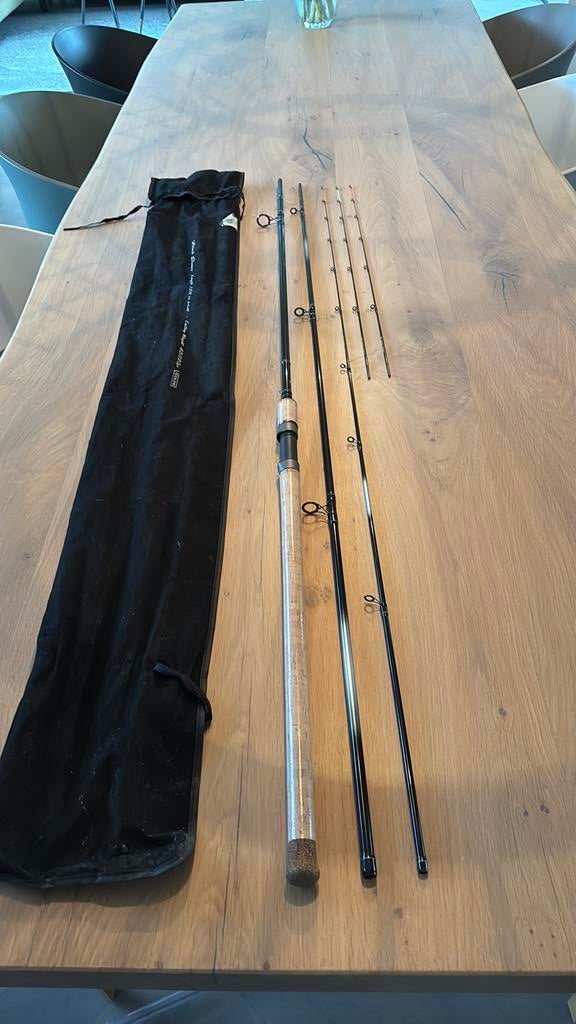 Unieke Colmic black queen 13 feet Extreme nieuw, Ophalen of Verzenden, Zo goed als nieuw, Vaste hengel