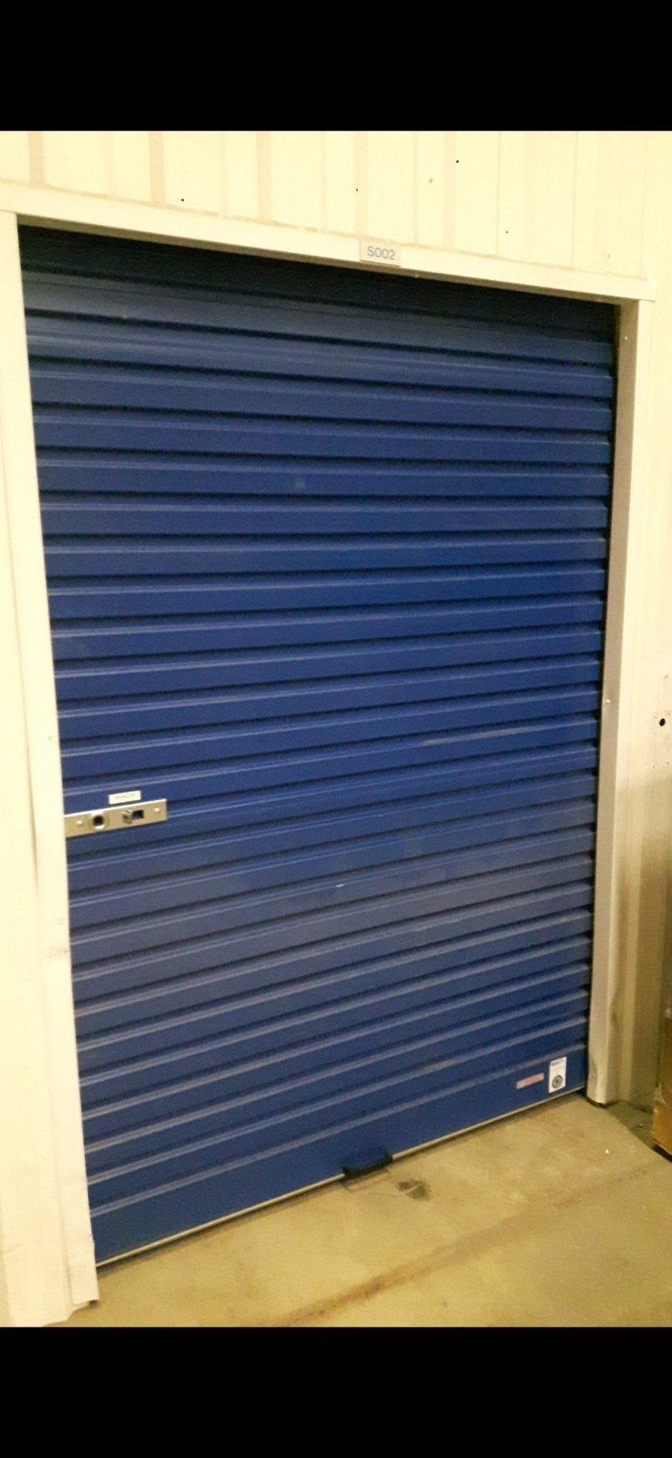 Blauwe Garagedeur / Roldeur - Zo goed als nieuw, Ophalen, Garagedeur, Zo goed als nieuw, 120 cm of meer