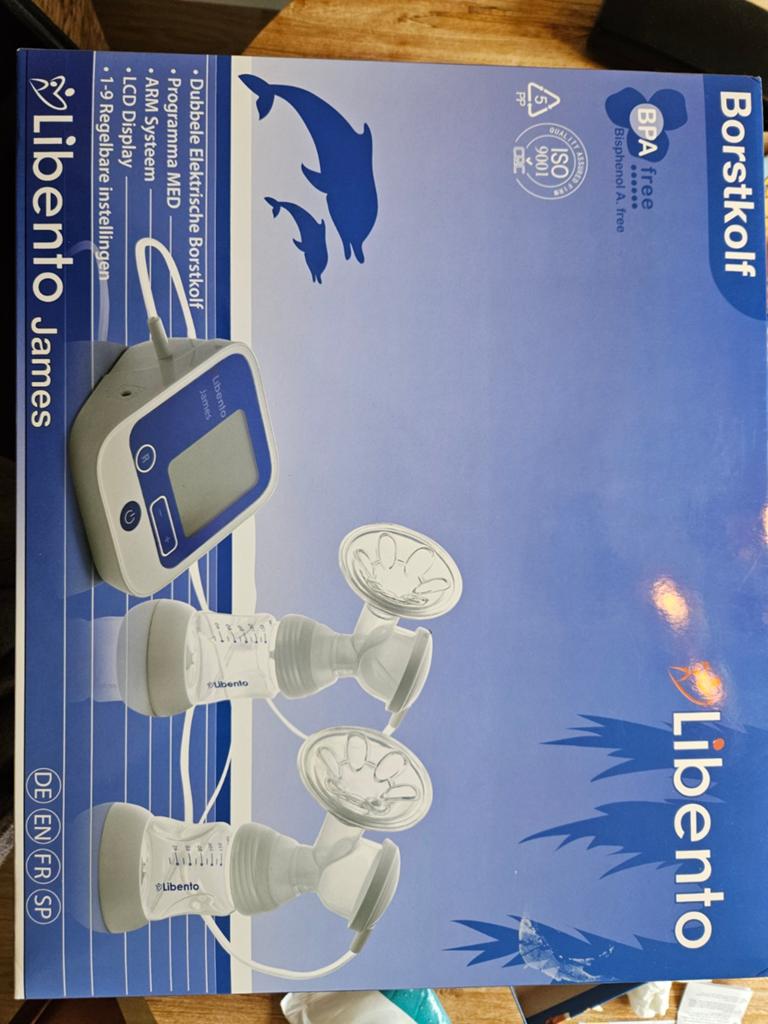 Libento James Dubbele Elektrische Borstkolf, Ophalen of Verzenden, Gebruikt
