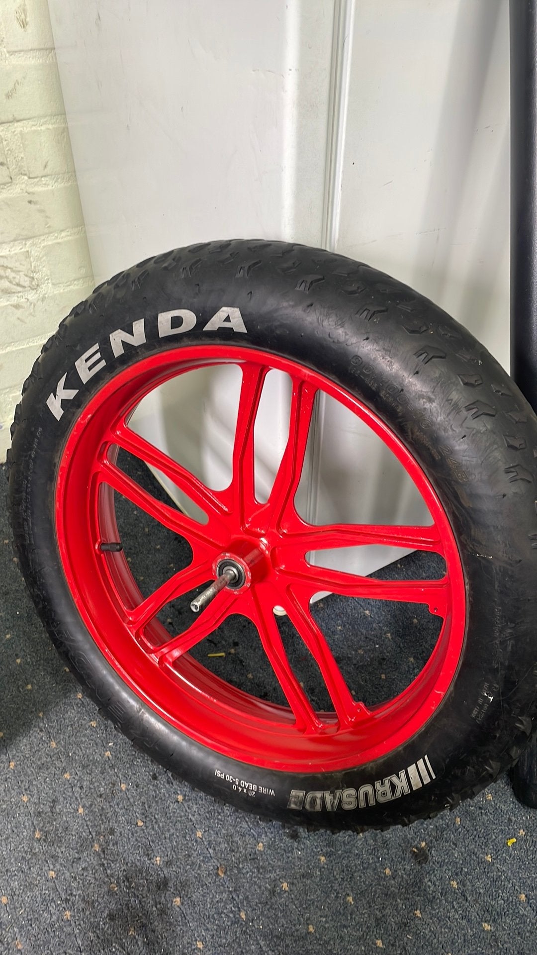 Voor velg fatbike rood., Ophalen of Verzenden, Gebruikt