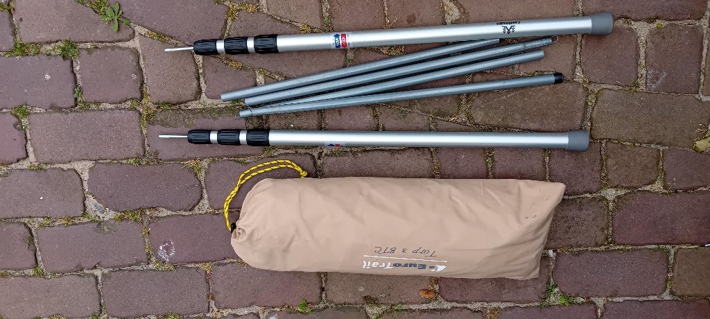 tarp Euro Trail 3 BTC incl stokken als nieuw, Ophalen, Zo goed als nieuw, Tot en met 4
