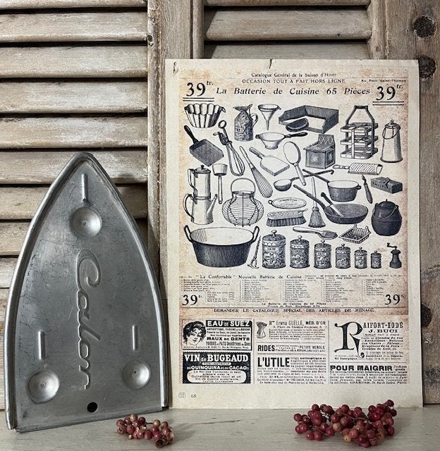 Vintage Calor aluminium onderzetter voor strijkbout, Ophalen of Verzenden