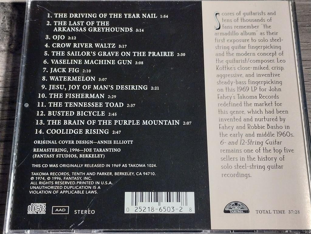 Leo Kottke – 6- And 12-String Guitar [USA 1996], Ophalen of Verzenden, Zo goed als nieuw, Poprock