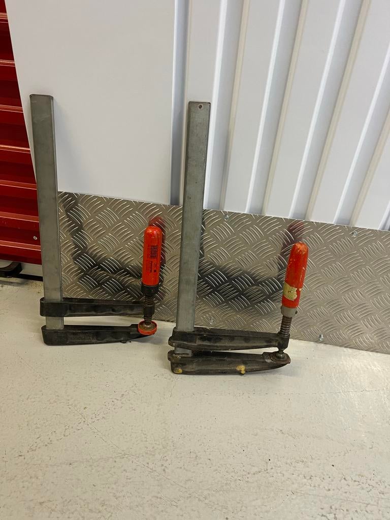 2x HERBA Lijmklemmen 400x175mm - Gebruikt, Doe-het-zelf en Verbouw, Gereedschap | Handgereedschap, Ophalen of Verzenden, Zo goed als nieuw